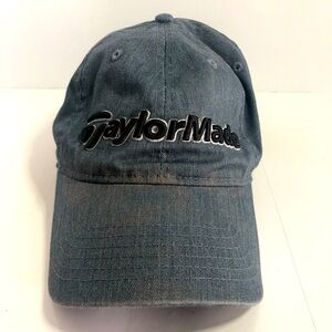 TaylorMade Hat, Grey One Size Adjustable. Some Color Fading & Wear